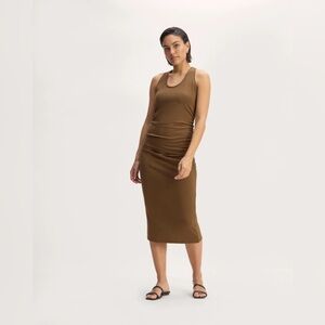 Everlane | Dresses | Everlane The Linen Open Back Midi Dress | Poshmark